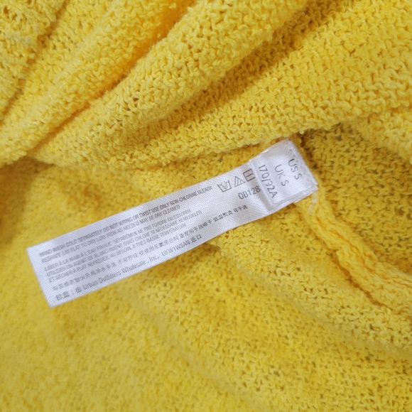 Free People yellow maxi beach city dress knitted jarn size Small - Picture 10 of 13